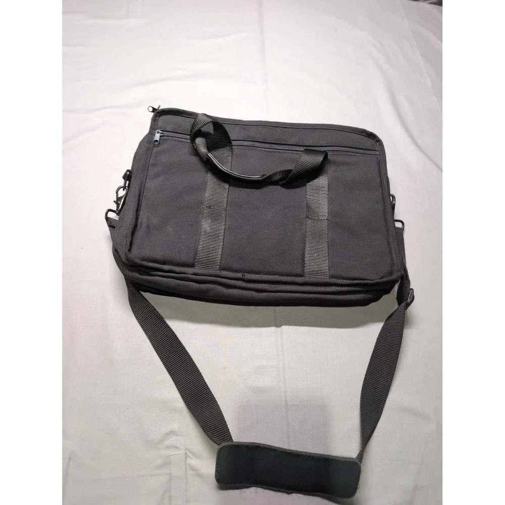 Laptop Bag Briefcase Mens Messenger Work Travel Shoulder Strap Pockets Durable